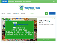 Tablet Screenshot of heartlandhopemission.org